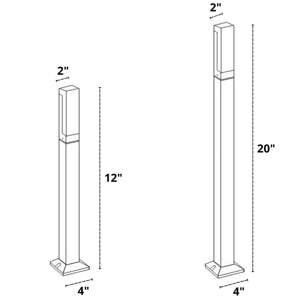 Outdoor LED Ground Light Dimensions