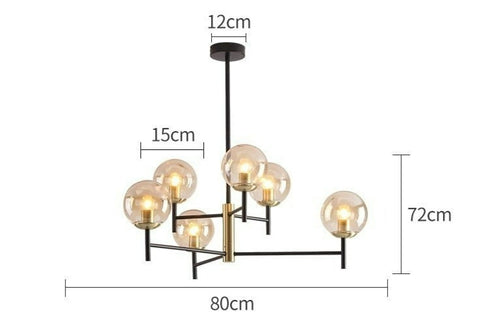 6 Bulb Modern Chandelier