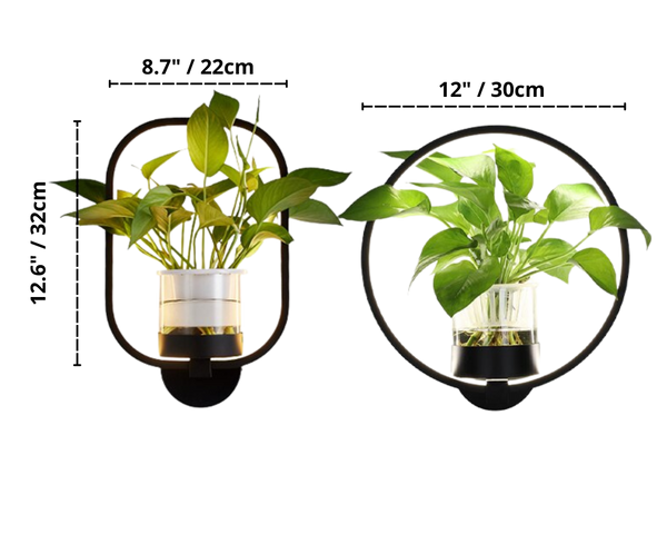 ivy planter led wall sconce dimensions
